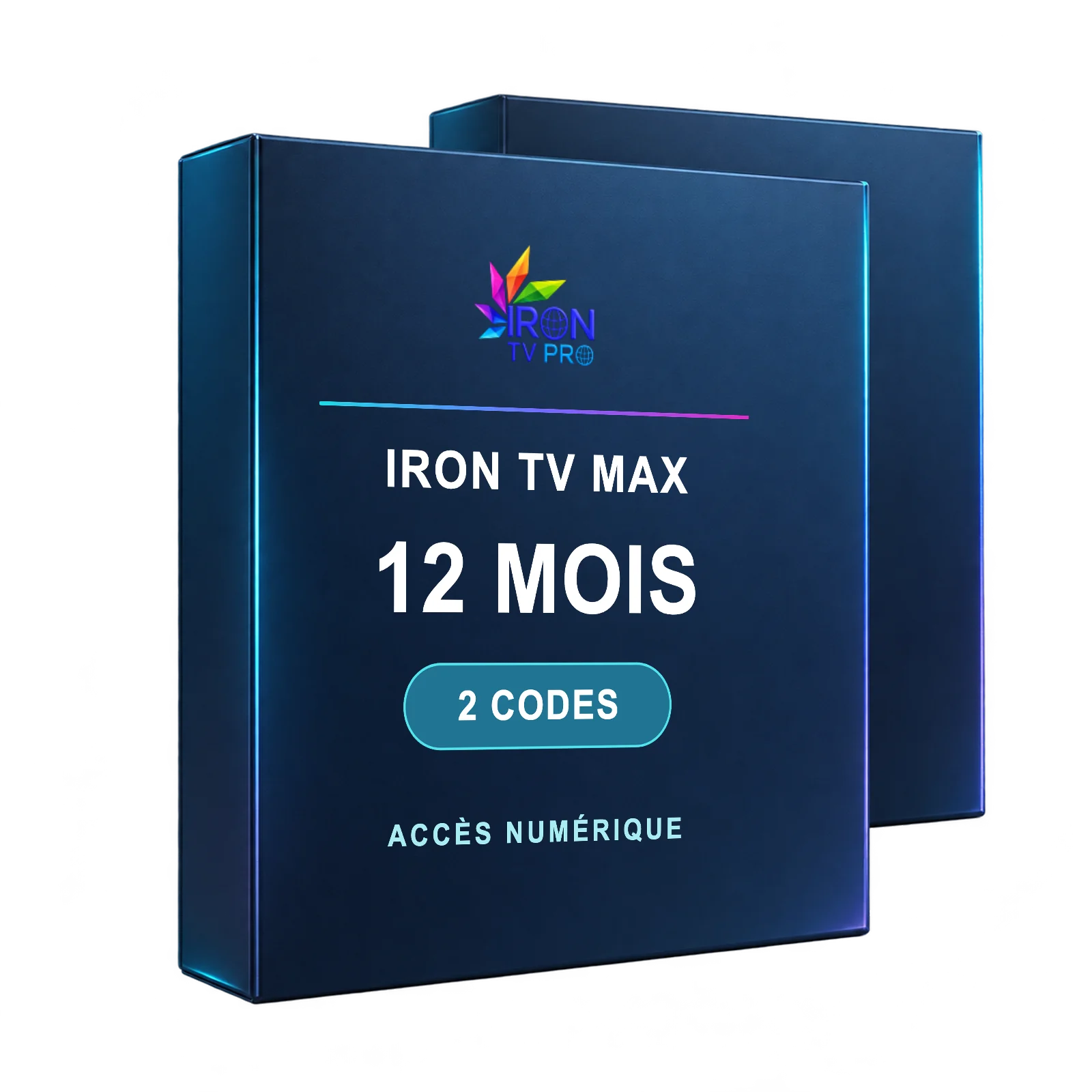 Formule Iron TV Max 12 mois deux codes