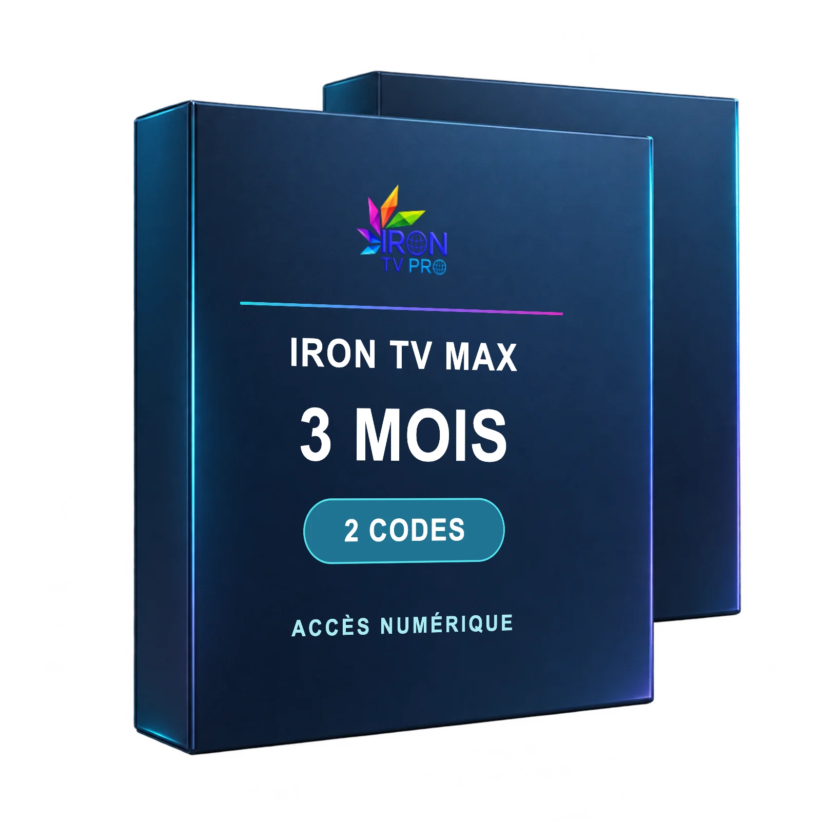 Formule Iron TV Max 3 mois deux codes