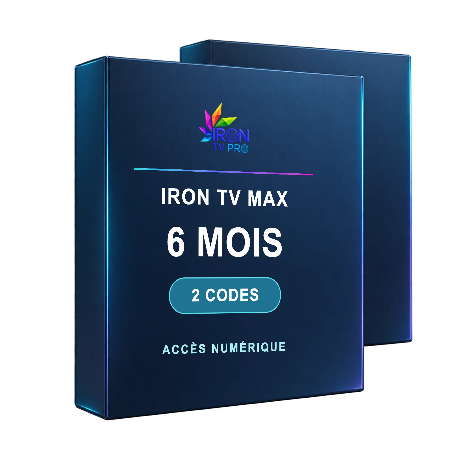 Formule Iron TV Max 6 mois deux codes